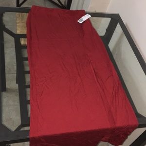 Long side split skirt